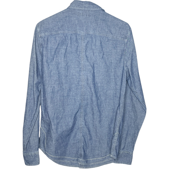 William Rast Women's Western Jean Denim Button Down Shirt Size Small - Picture 2 of 5
